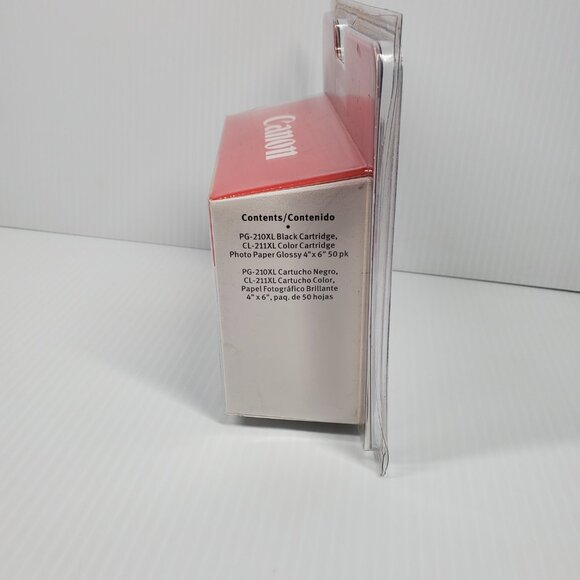 Canon 210XL Black 211XL Color & Photo Paper Set 2973B004 Genuine OEM Sealed Box - Picture 3 of 7